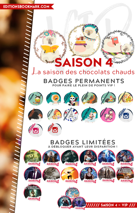 La saison 4 du programme VIP des Éditions Bookmark